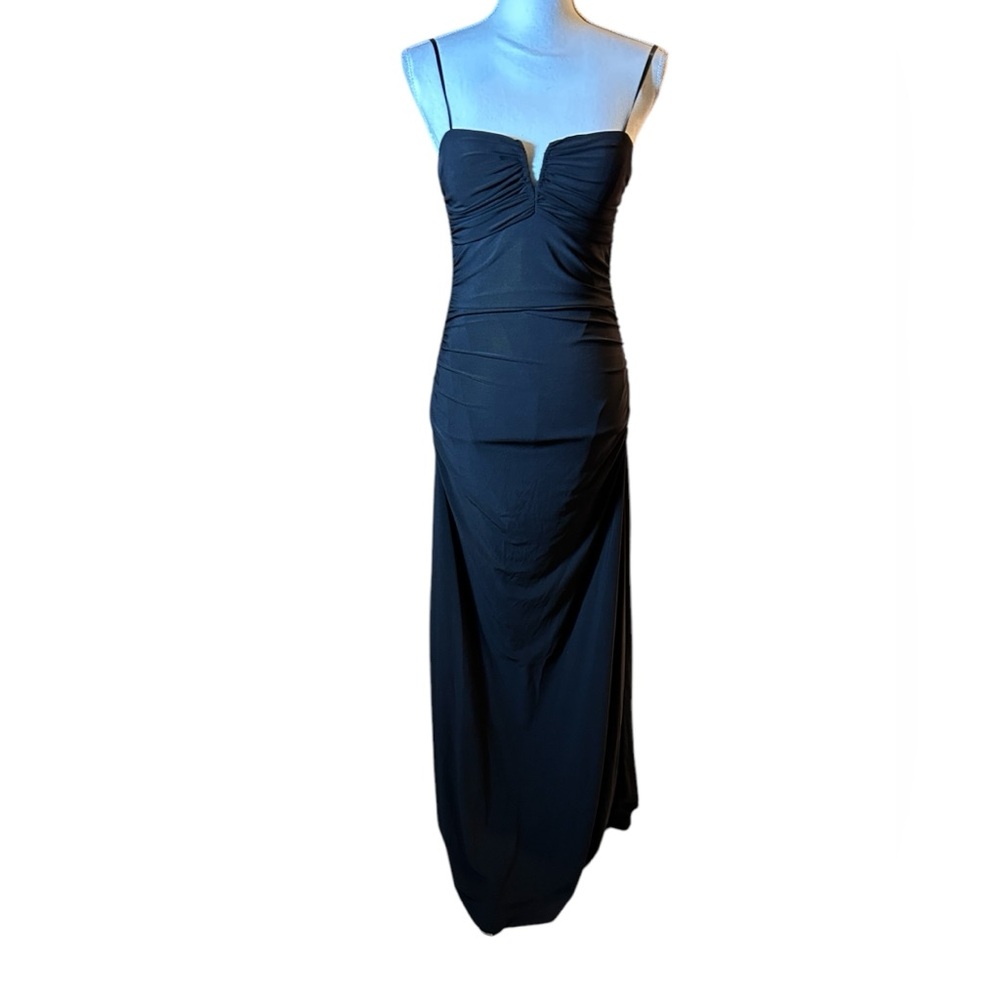 Hailey Logan by Adrienna Papell Black Bustier Gown